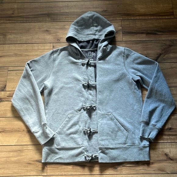 Made For Life Hooded Jacket Size Large Gray - Picture 1 of 7